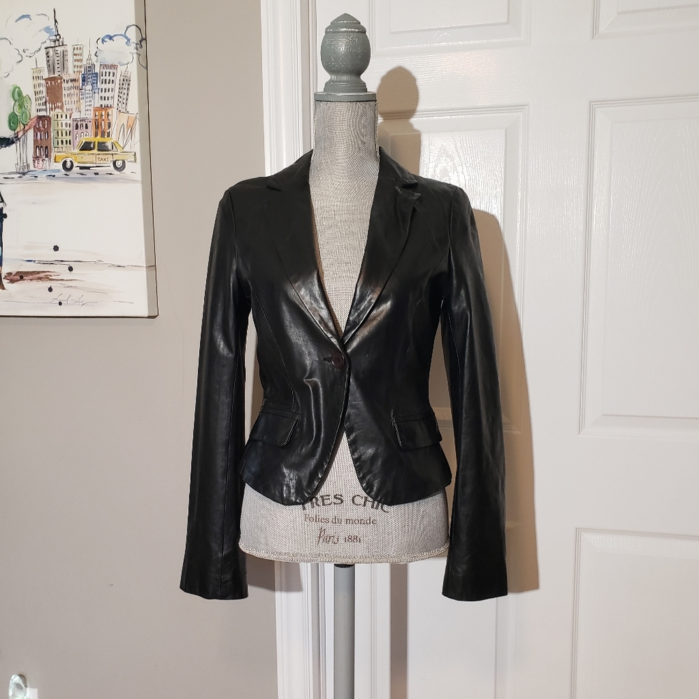 SOIA & KYO leather blazer
